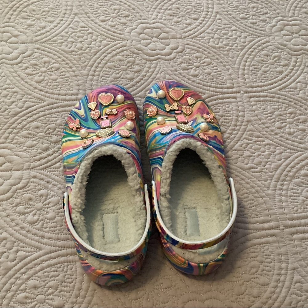 CROCS Multicolor Mules with Charms